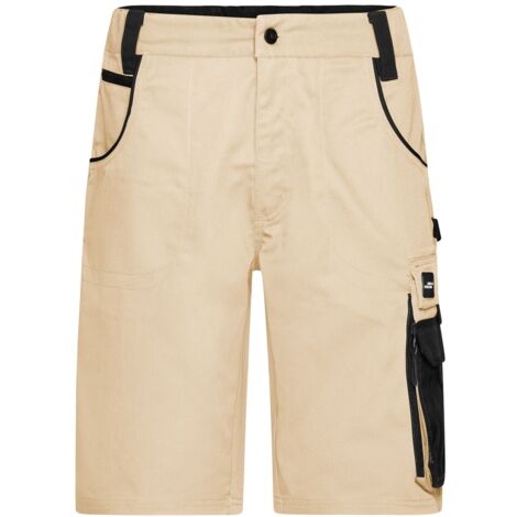 James & Nicholson Workwear Bermuda JN835 Gr. 56 stone/black