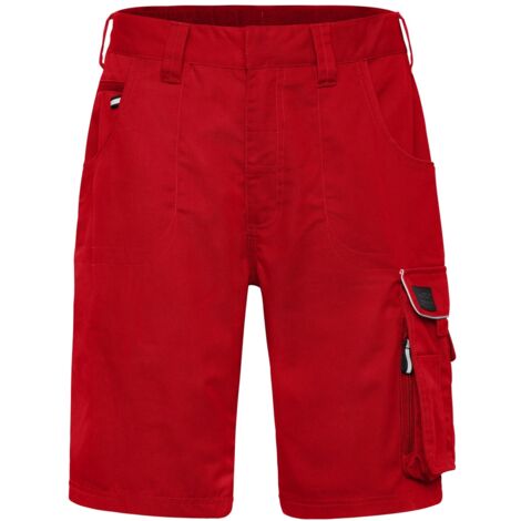 James & Nicholson Workwear Bermuda Solid JN880 Gr. 42 red