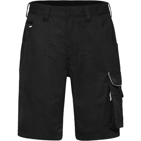 James & Nicholson Workwear Bermuda Solid JN880 Gr. 46 black