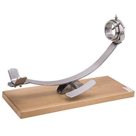 Jamonero horizontal corredera inox/madera balancin giratorio