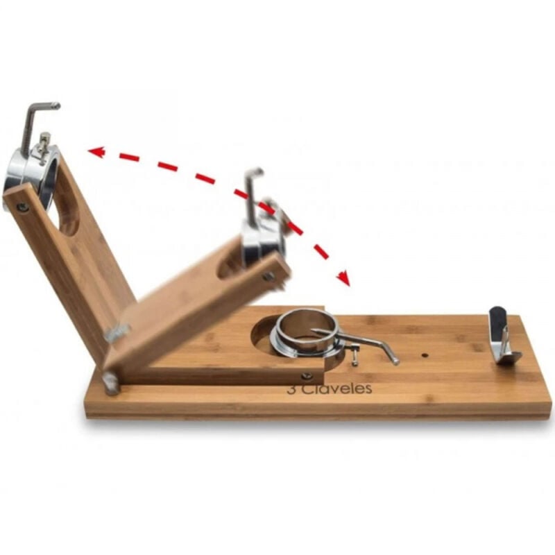 3 Claveles - Support à jambon en bois pliable et rotatif 01736
