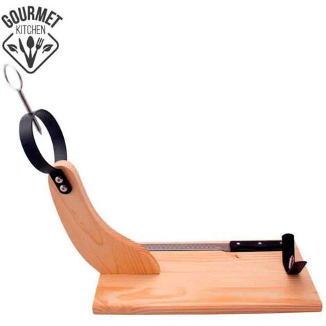Jamonero premium madera de pino con cuchillo incluido edm