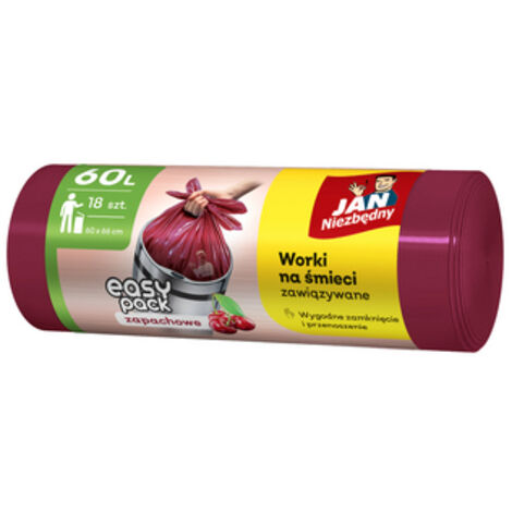 Jan Niezbędny Sacs poubelles Easy-pack Cherry 60 L 18 pcs.