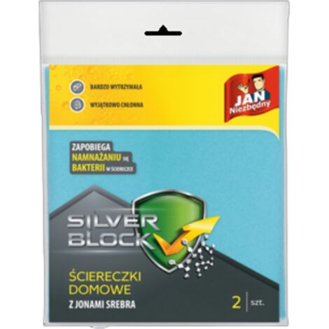 Jan Niezbędny Silver Block Salviette per la casa con ioni d'argento 2 pezzi