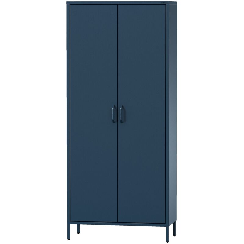 Jan Nowak Kleiderschrank Flavio, 800 X 1850 X 450 Mm, Modern, Dunkleblau