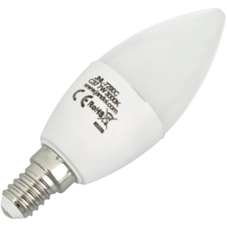 Jandei - 10x Ampoule bougie LED 7W E14 à vis 3000K type C37 Ampoules LED E14