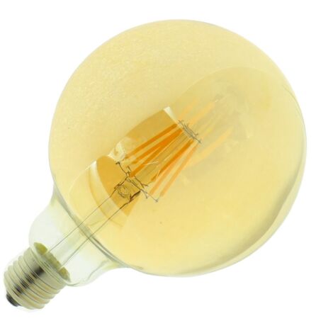 Jandei - Ampoule à Filament LED G125 6W E27 Blanc 2700K Doré Ampoule à Filament LED E27