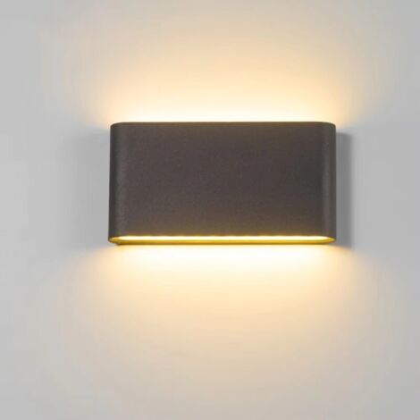 Jandei - Aplique LED de pared "Palikir" exterior IP65 3000K 16W negro