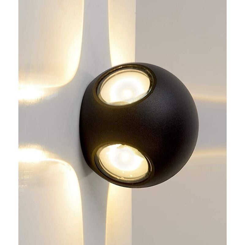 

Aplique LED pared 'Hobart' 12W de exterior IP65 3000K fácil de montar elegante y moderno paredes escaleras jardín porches… - Jandei