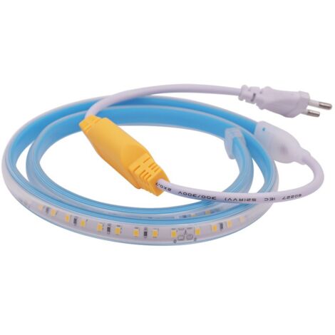 Jandei - Bande LED 220V 6000K 100 LED IP65 SMD2835 10W Coupe 10 cm 1 mètre Coupe 10 cm