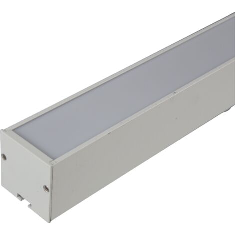 Jandei - Bande linéaire en aluminium 18W 900x40mm suspension 4200K IP20 cadre blanc Bande LED