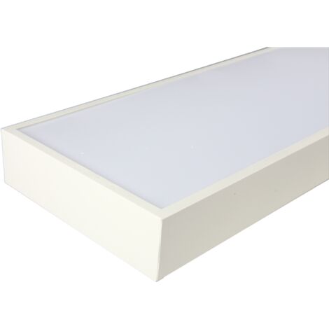 Jandei - Bande linéaire métallique 60W 1200x200mm surface/accroche 4200K IP20 cadre blanc Bande LED