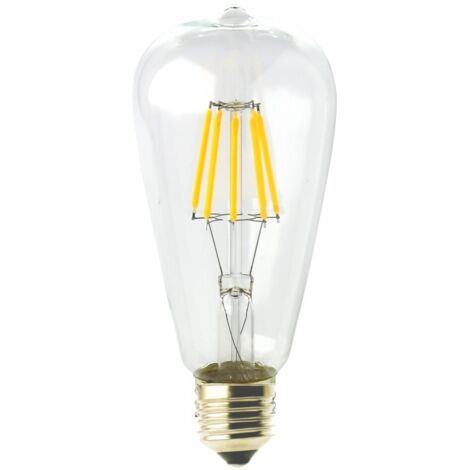 Jandei Bombilla led ST64 Filamento 6W E27 blanca 2700K
