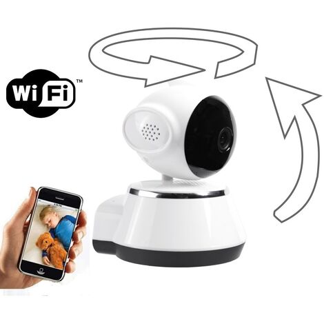 jandei Camara IP WiFi P2P Cámara De Vídeo Vigilancia HD con Visión Nocturna con Detección De Movimientos. con Micrófono Y Altavoz. Compatible con iOS, Android.