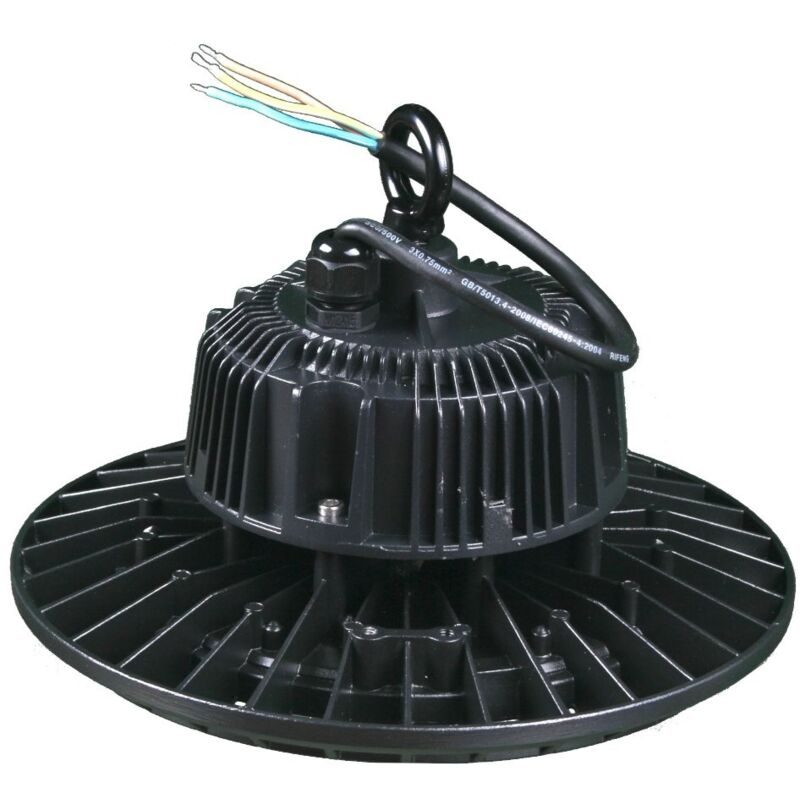 

Campana LED UFO 50W 4500 Lum luz blanca 6000K estanca IP65 para taller, nave hangar, comercio, garaje, gimnasio - Jandei
