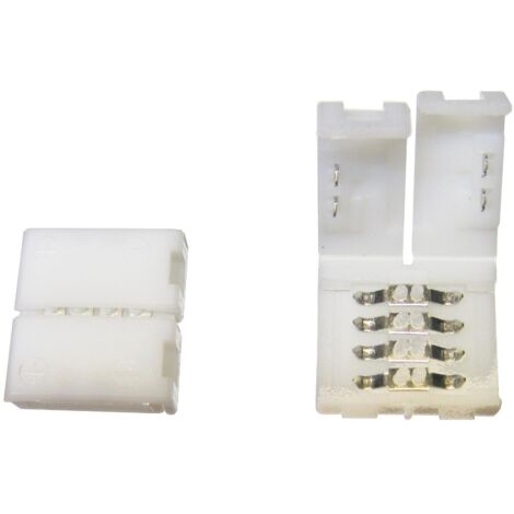 Jandei - Connecteur RGB pour épisseurs 10 mm Pack de 25 Accessoires LED Multicolores