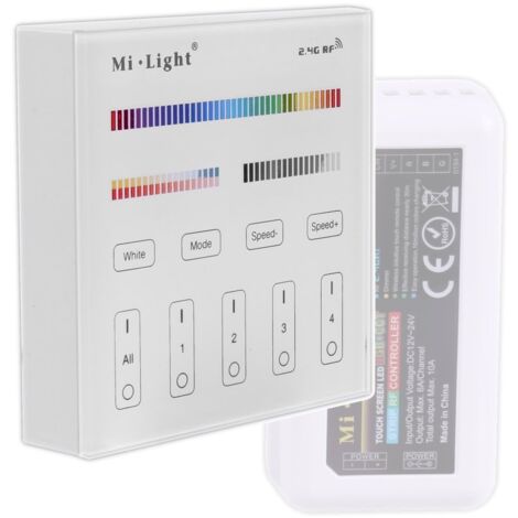 Jandei - Contrôle sans fil RGBW WW 4 canaux tactiles en surface. Miboxer B4 LED Accessoires Multicolore