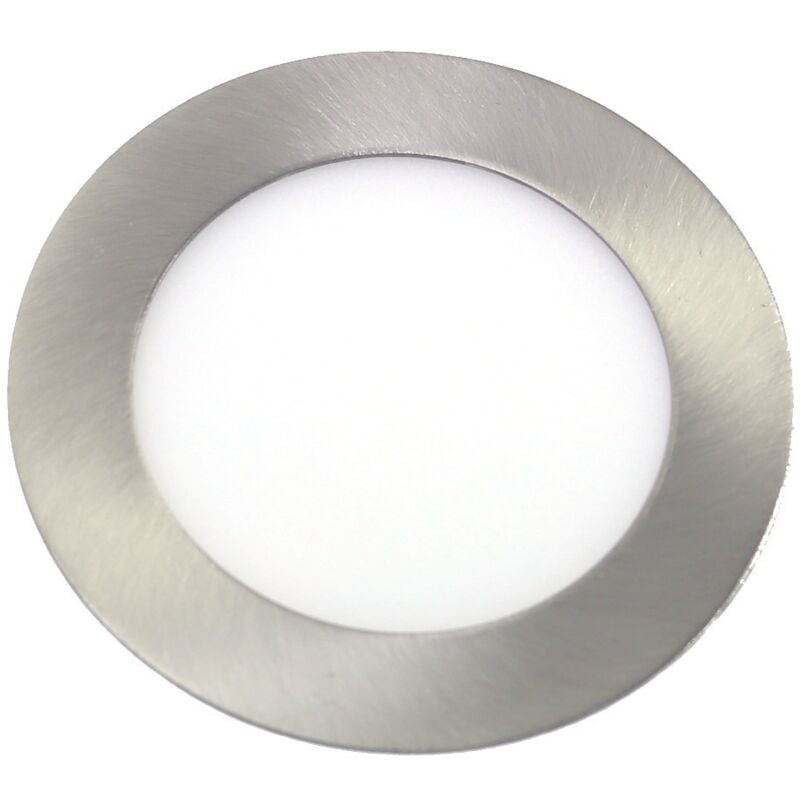 Jandei - Downlight LED 6W 6000K rond encastrable finition acier Structure en acier