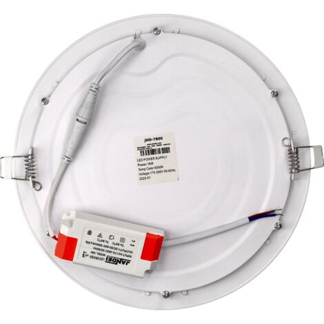 JANDEI - LED Downlight 18W 4200K Square Surface Steel Finish