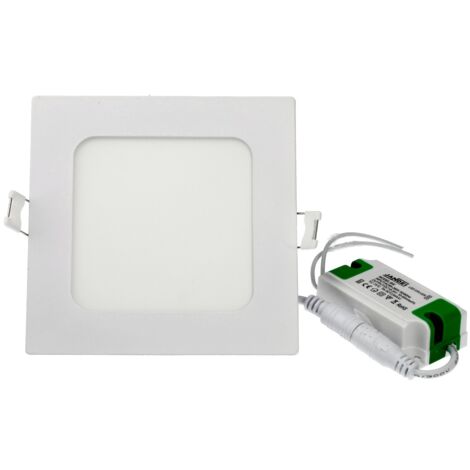 Jandei - Downlight LED 6W 4200K carré encastrable blanc Downlight LED