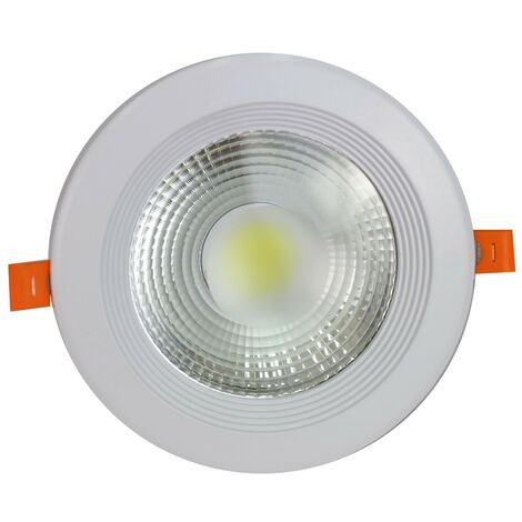 Jandei - Downlight LED COB 15W 6000K rond encastré blanc COB LED Downlight