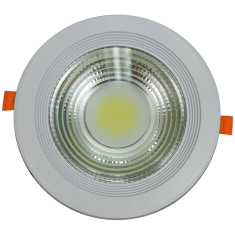 Jandei - Downlight LED COB 20W 6000K rond encastré blanc COB LED Downlight
