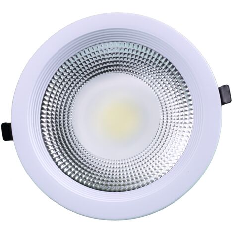 Jandei - Downlight LED COB 30W 6000K rond encastré blanc COB LED Downlight