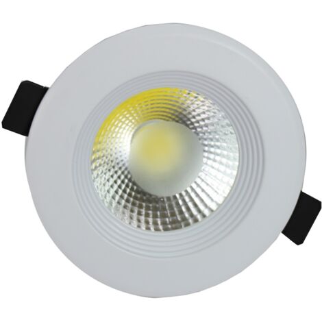 Jandei - Downlight LED COB 5W 6000K rond encastré blanc Downlight LED COB