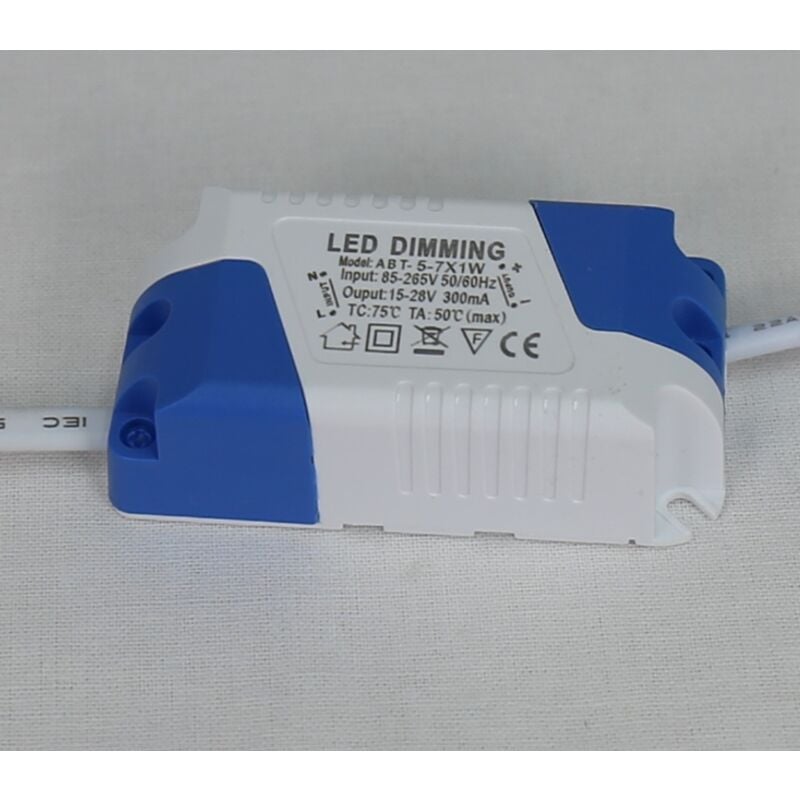 Driver pour downlight led dimmable / dimmable 4W - Driver led 7W 300mA - Jandei