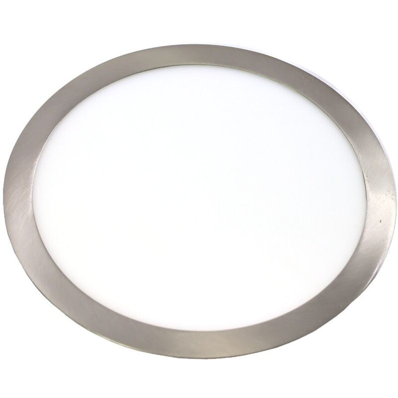 Jandei - Downlight LED 24W 6000K rond encastrable finition acier Cadre en acier