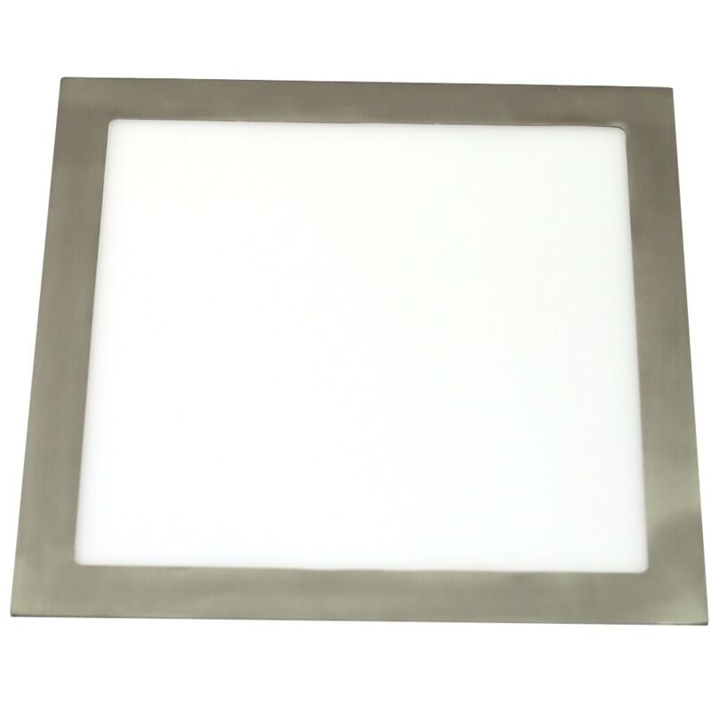 Jandei - Downlight led 18W 6000K carré encastrable finition acier Cadre en acier
