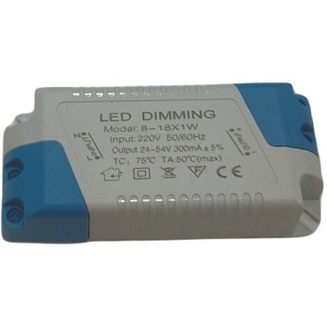 Jandei - Driver pour downlight LED dimmable / dimmable 8W - Driver LED 18W 300mA