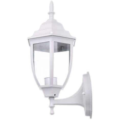 jandei Farol De Pared MICENAS Exterior Blanco Aluminio E27 Color Blanco