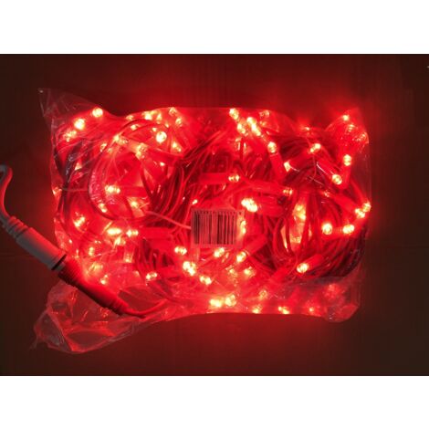 Jandei - Guirlande 220V 12M (3x4M) Lumière Rouge (T) Guirlandes LED Câble Rouge