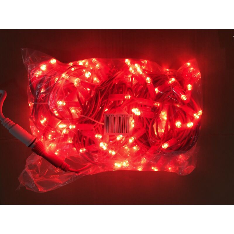 Jandei - Guirlande 220V 12M (3x4M) Lumière Rouge (t) Guirlandes led Câble Rouge