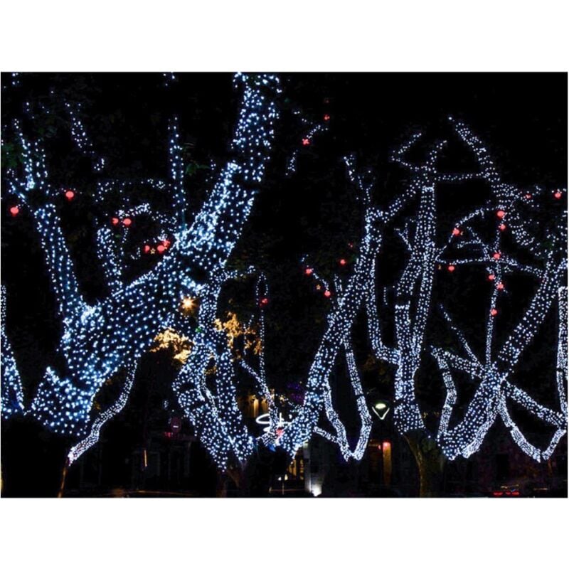Guirlande solaire led décorative 6000K 200 LEDs 20m 1200mA Guirlandes led - Jandei