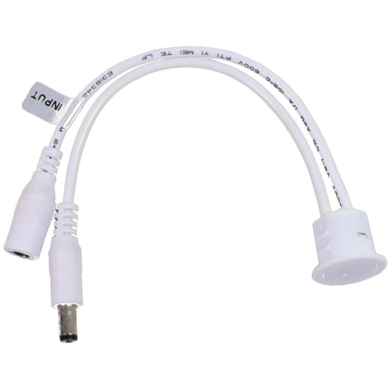 Interrupteur-Variateur Tactile 12V/24V 4A DC5.5 blanc Interrupteur et régulateur - Jandei