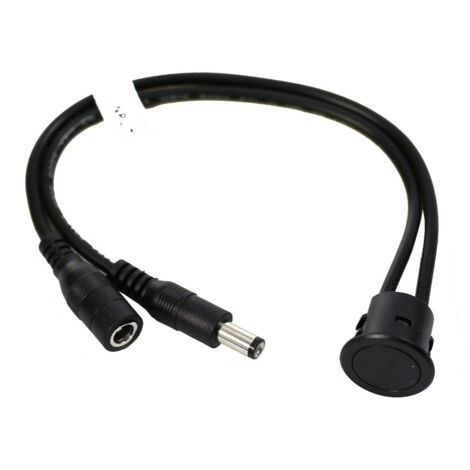 Jandei - Interrupteur tactile et régulateur encastrable 12/24V DC 48W noir Interrupteur et régulateur