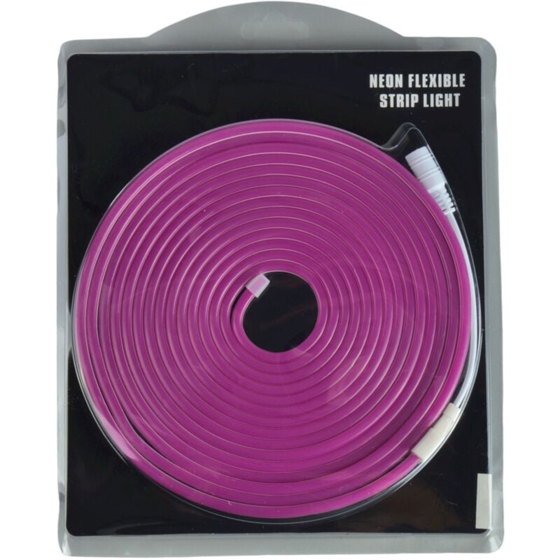 Kit Néon 12V. Coupez tous les 2,5 cm. Couleur violet. 5 mètres. Néon led flexible 6x12mm - Jandei
