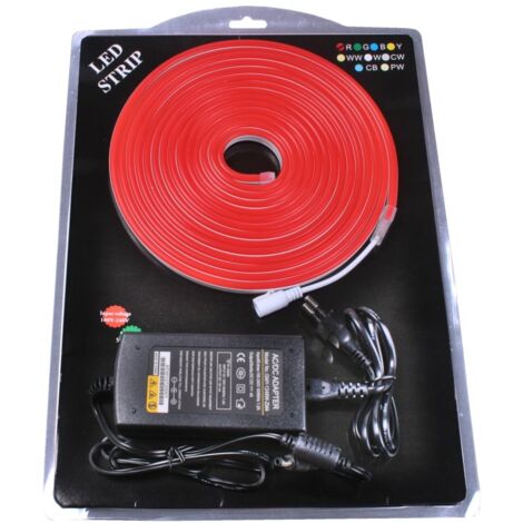Jandei - Kit Néon LED Flexible 12V ROUGE avec transformateur Kit Néon LED Flexible 12V