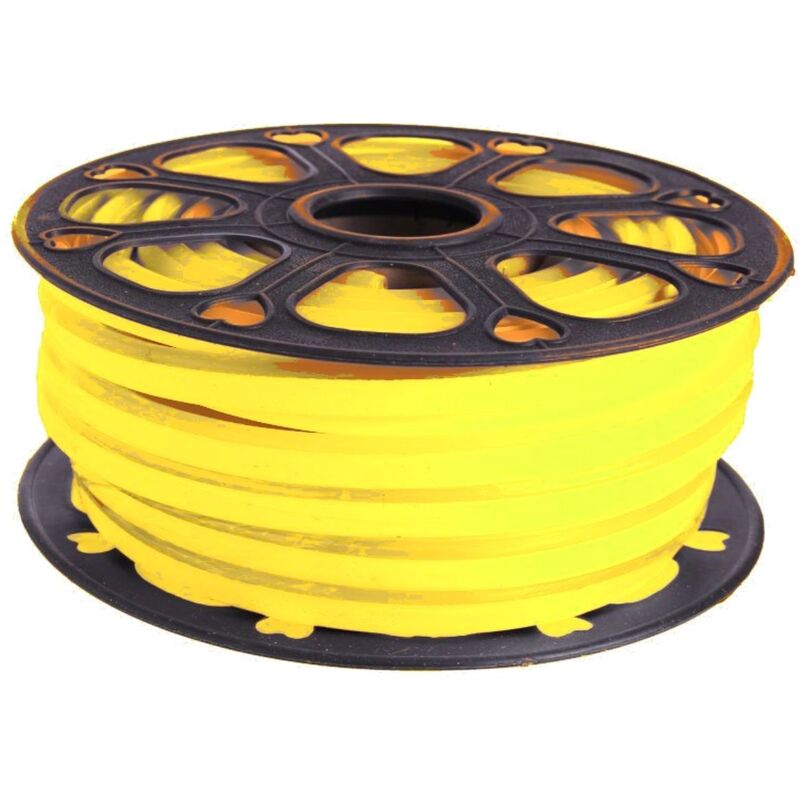 Image of Led semplice semplice 12v loni giallo 8mm Cut 2,5 cm 112 metro led 8W 25M led flessibile neon 8mm 12V 12V 12V - Jandei
