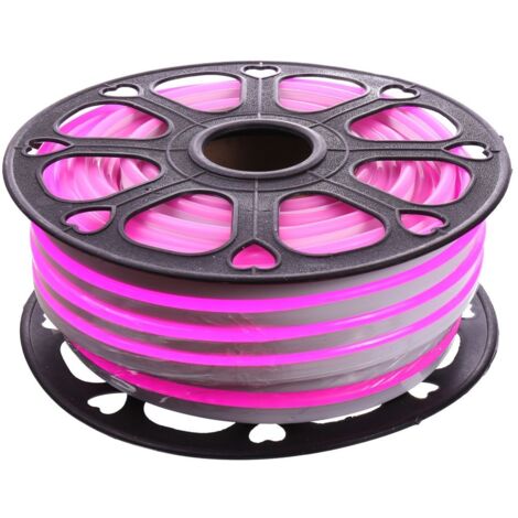 Neon LED flessibile 24V - 10W/m - Bobina 50m - 6x12mm- ROSE