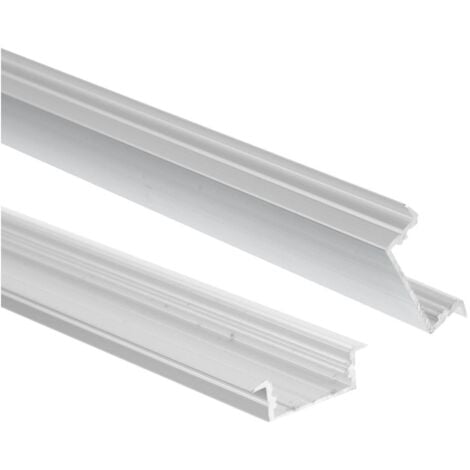Jandei Perfil Aluminio Tira led 2 Metros empotrar 23,3 x 9,7mm con Tapa