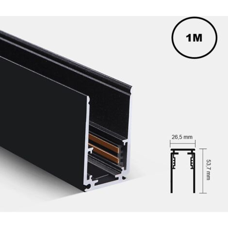 Jandei - Piste magnétique à surface noire 48V 1 mètre Accessoires pour piste magnétique