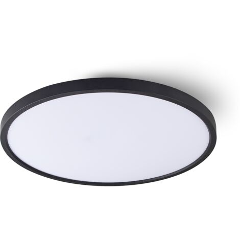 Jandei - Plafonnier LED 48W CCT, diamètre 60cm, cadre noir Plafonnier LED