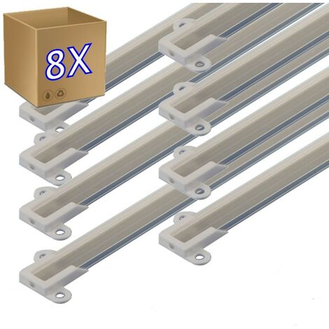 Jandei - Profilé en aluminium 8  1 mètre surface de bande LED 14 x 5 mm - Sans diffuseur Profil pour bandes LED