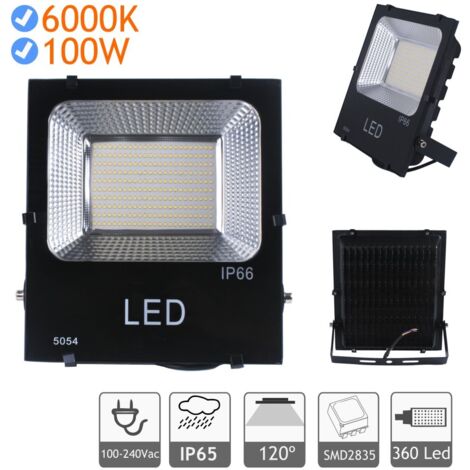 Proyector exterior negro