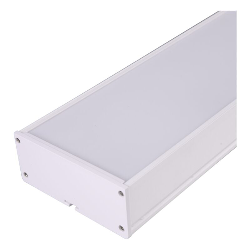 Bande linéaire pvc 18W 600x100mm surface/accroche 4200K IP20 cadre blanc Bande led - Jandei