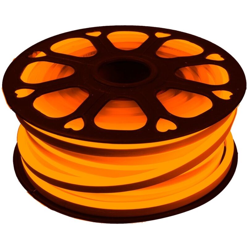Néon flexible simple led 12V Ambre 6mm 112 mètre led 8W 25m Néon flexible led 6mm 12V - Jandei