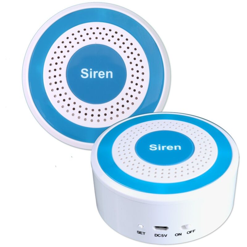 Image of Jandei - Sirena wireless interno per allarme tuya wifi e app di sicurezza autonoma Tuya